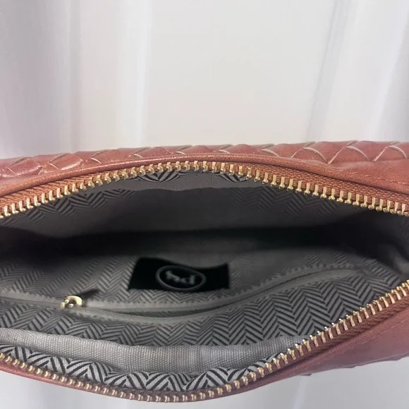 The Woven Willow Camera Crossbody Bag in Brown - Picture 10 of 11